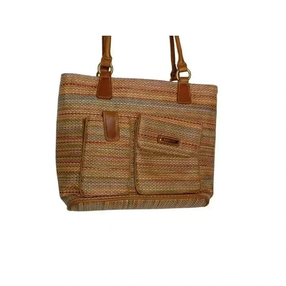 Rosetti Rainbow Knit Thread Medium Purse Handbag  Seven Pockets - Picture 3 of 13